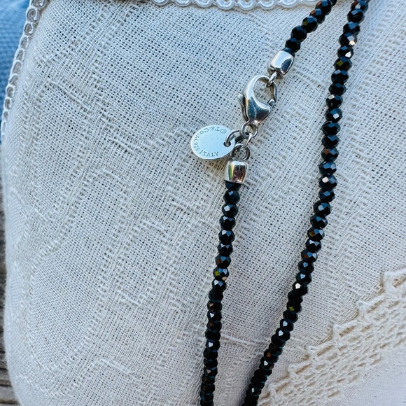 Used Tiffany & Co.Ziegfeld Black Spinel 32” Chain Necklace - Picture 8 of 8